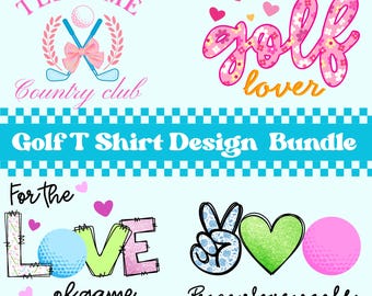 Golf Png Image Files Cute Golf Sublimation Design Floral Golf Png Instant Download Golf Lover Png T shirt Design Coquette Golf Png Design