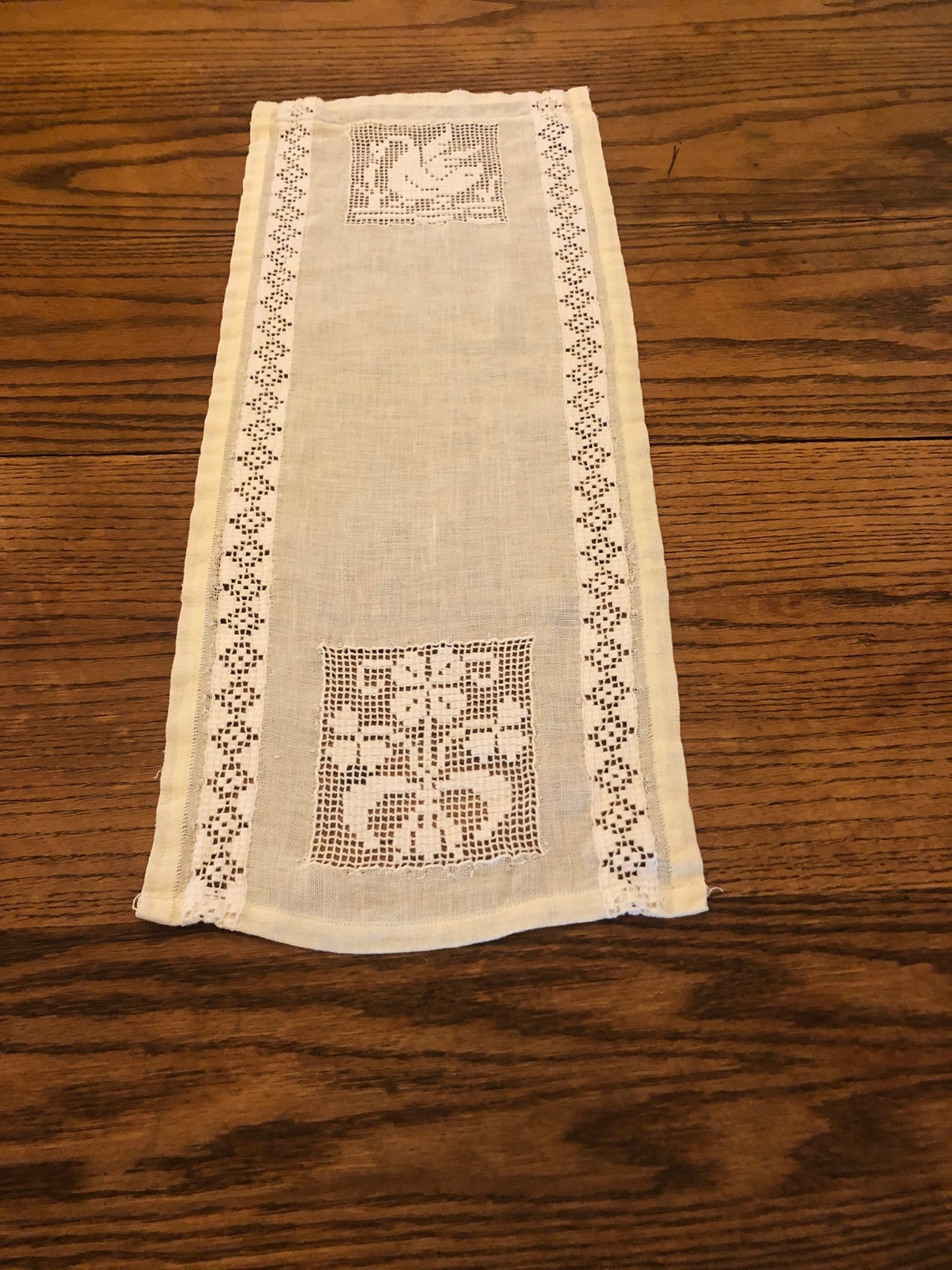 Vintage Table Runner Etsy