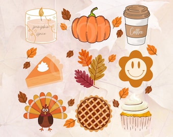 Pumpkin Spice Fall Designs PNG, Thanksgiving Sublimation (Digital Download)