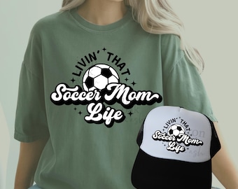 Retro Soccer Mom PNG: Sport Life Design (Digital Download