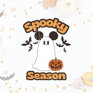 Mickey Ghost Pumpkin Halloween PNG, Spooky Season PNG, Magical Halloween Character design, Sublimation PNG, Character Mickey Ghost Pumpkin