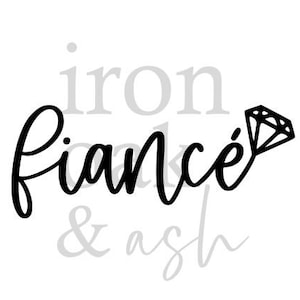 Fiancé SVG, Fiancé, Mariée à être, Fichier PNG sublimation, Fichier SVG pour Cricut, Silhouette