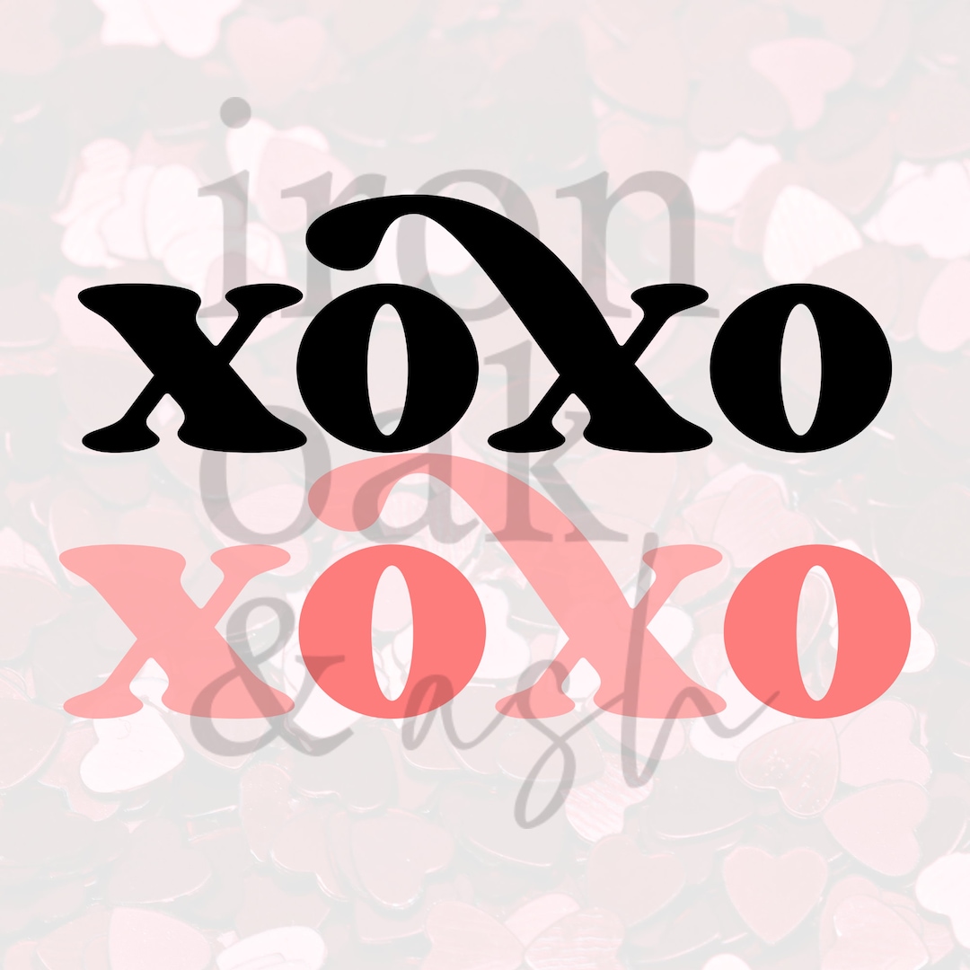 XOXO Svg, Xoxo Png, Pink Valentine Png, Valentine Bundle, SVG PNG ...
