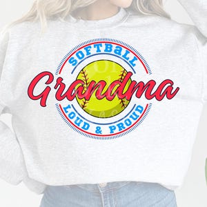 Softball Grandma PNG Design, Sport Gma PNG, PNG Sublimation, Digital Design, Sport Design, Sport Mom Design, Softball Design