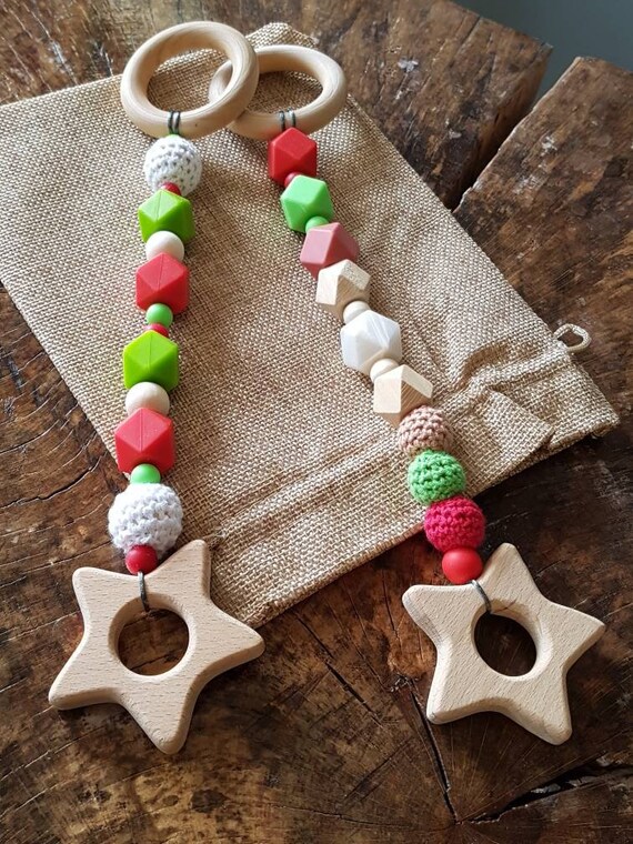 christmas baby teether
