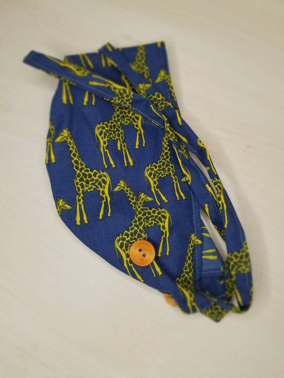 Scrub Cap With Buttons.giraffestie 