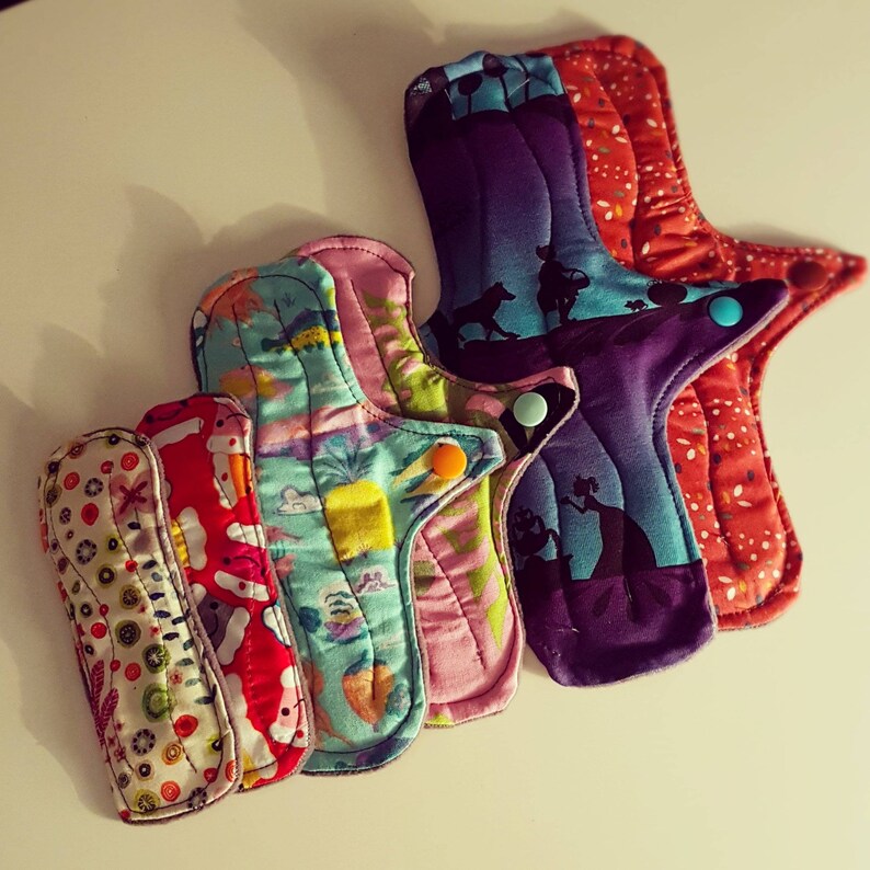 Reusable Eco Period Pads REGULAR STARTER Set GOTS Organic Etsy