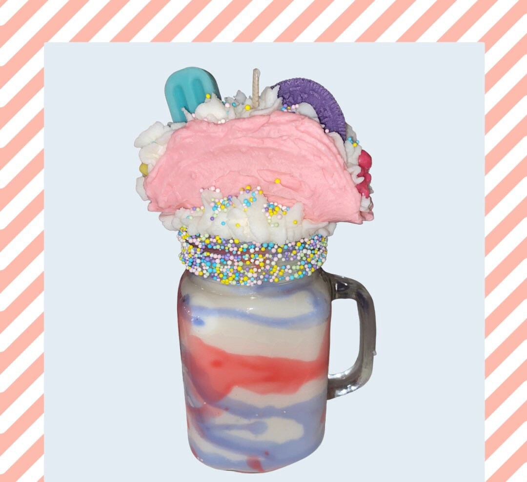 Cotton Candy Taco, Extreme Milkshake, Soy Wax Candle, Taco Candle, Cotton Candy, Scented
