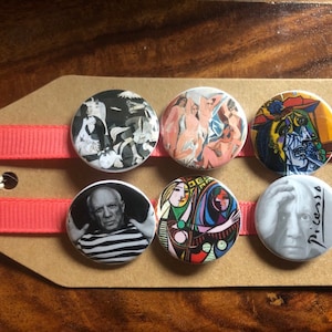 Picasso Art - Button Pin Badge Set