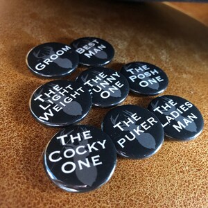 Personalised Stag Party - Pin Badge Set 25mm - Etsy