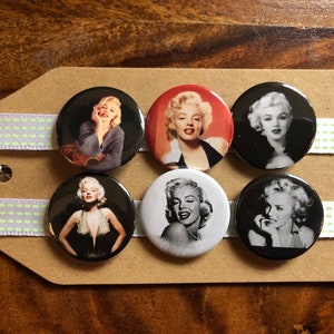 Marilyn Monroe - Button Pin Badge Set