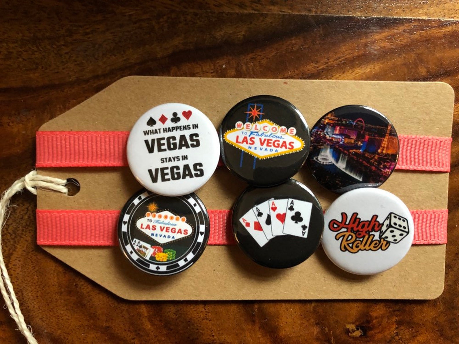 Las Vegas/ Casino Pin Badge Set Etsy