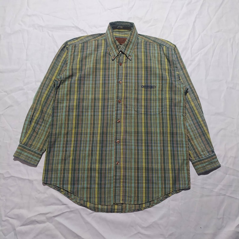 Vintage 90s Missoni button down shirt multi color size 50