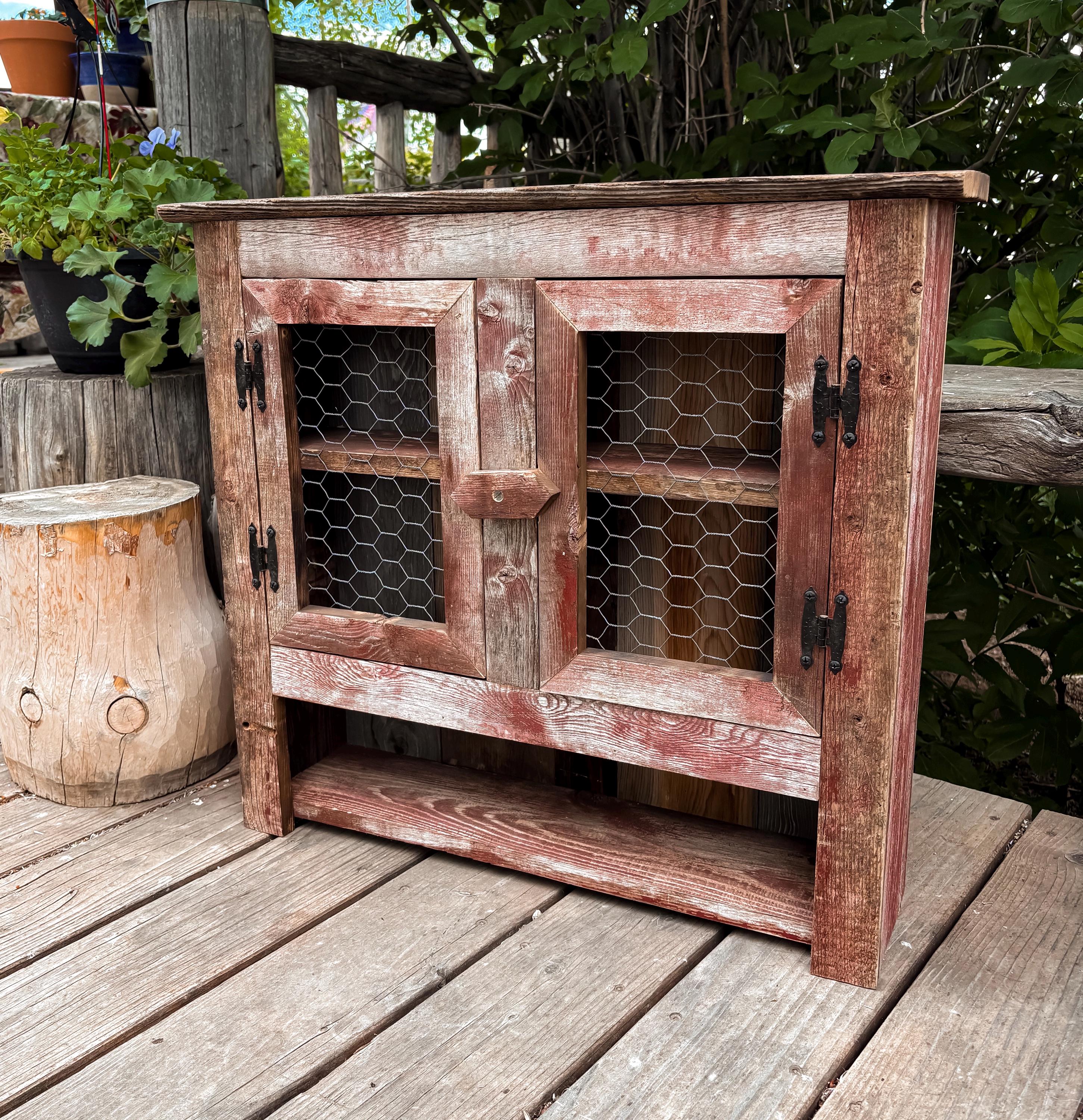 Rustic Farmhouse Display Cabinet - Etsy