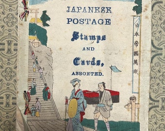 Vintage Japanese Stamps and Cards Assorted