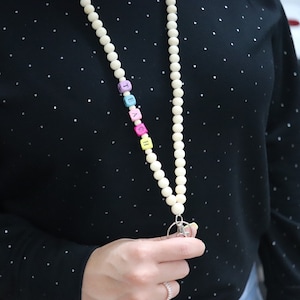 Personalisiertes Schlüsselband, Namensband für Lehrer, Namensband für Lehrer, buntes Schlüsselband, Schlüsselband für Lehrer, Personalisiertes Schlüsselband, Personalisiertes Schlüsselband