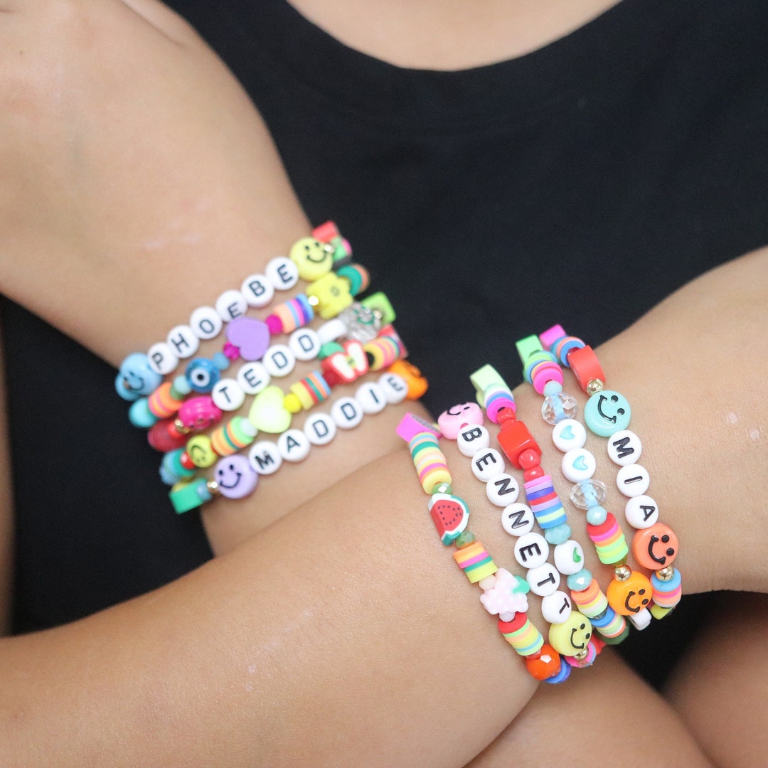 amicizia arcobaleno alla moda, braccialetti Heishi con perline