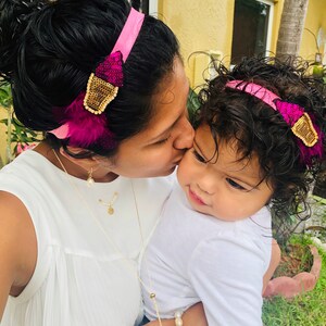 Mom and baby headbands, Mommy and me headbands, matching headbands set, fabric headbands for women, adult headbands, soft baby headbands