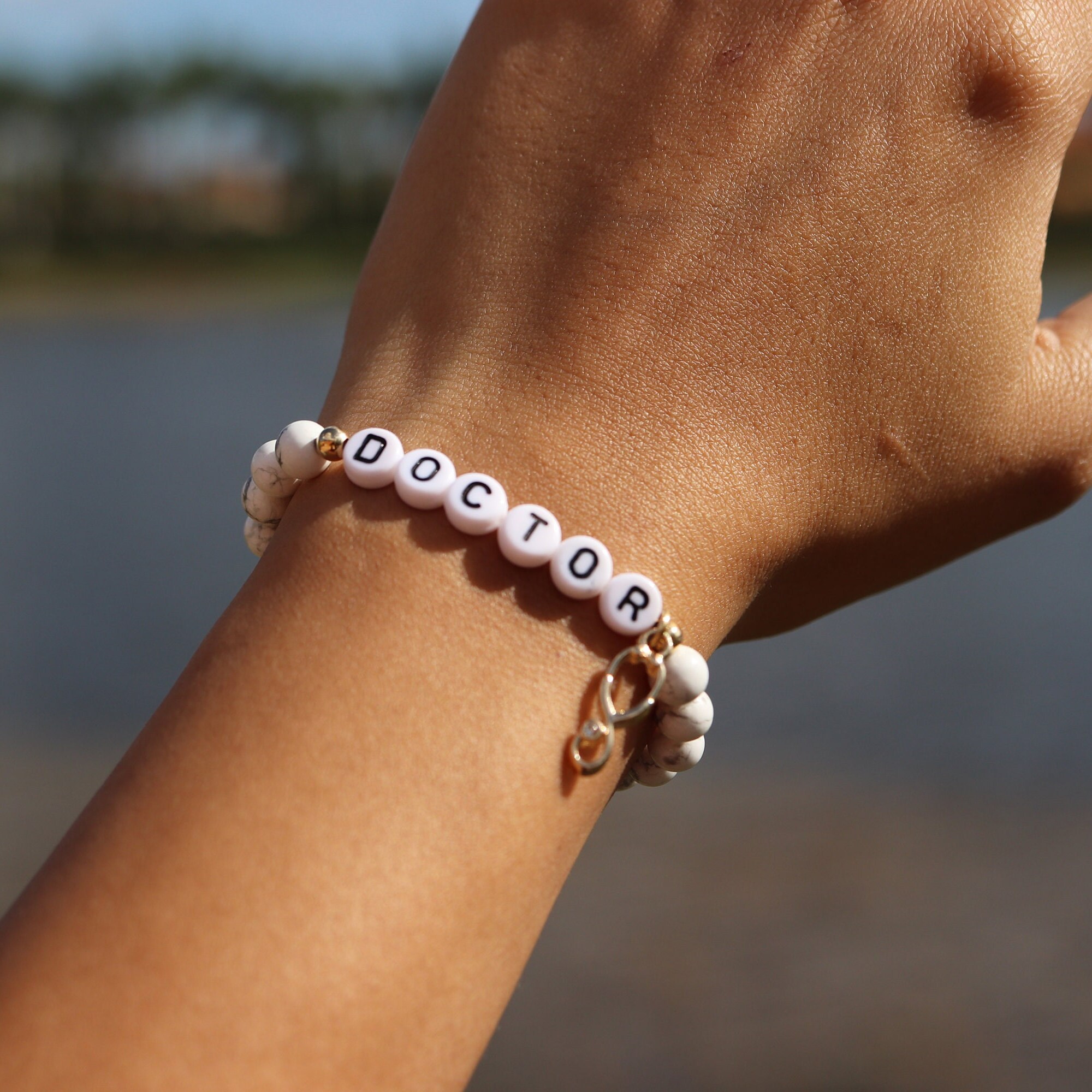 CSIYANJRY99 Braccialetti da infermiera da donna in pietra