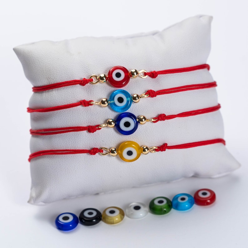 Evil Eyes Protection Bracelet Red String Protection Bracelet Etsy