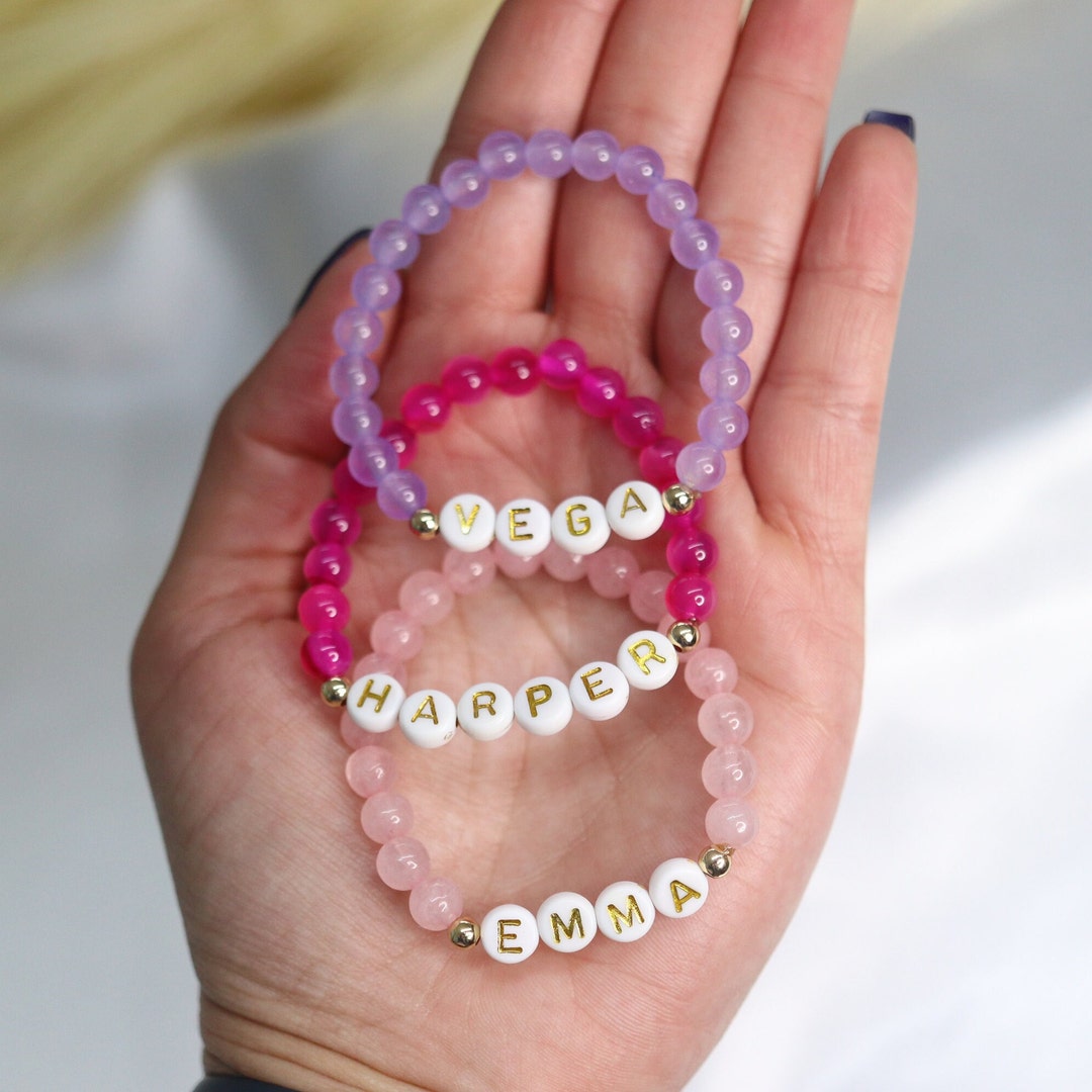 Custom Baby Name Bracelet,gemstone Bead Bracelet,personalized Toddler — free download