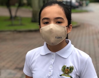 Máscara facial de regreso a la escuela con filtro, máscara facial reutilizable, máscara facial con filtro, máscara facial para niños, máscara facial lavable, cubierta bucal para adultos