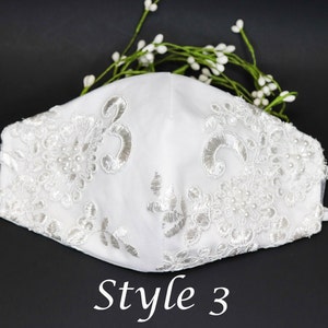 Bride and groom cotton face mask with filter,face mask wedding,set of wedding mask fashion desinger,reusable face mask,face mask with filter image 4