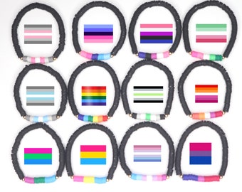 LGBT gay pride bracelet, pansexual bracelet, asexual pride bracelet,  lesbian bisexual pride support bracelet, love is love bracelet flag