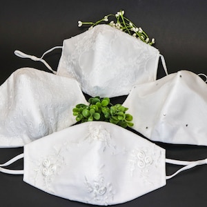 Luxury wedding face mask, bride and groom mask, bridesmaid face mask,face mask with filter,wedding mask fashion desinger,reusable face mask,