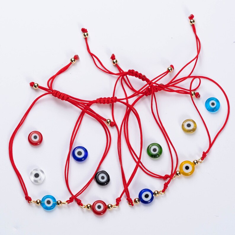 Evil Eyes Protection Bracelet Red String Protection Bracelet Etsy