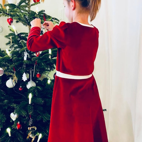 Kinder Drehkleid,  "Kåge", Stoffmuster wählbar, weit schwingendes Kleid, handgefertigtes Kleid, smalandkids