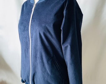 Damen College Jacke "Brålanda", Blouson, Lockerer Blouson, Stoffmuster wählbar,  smalandkids