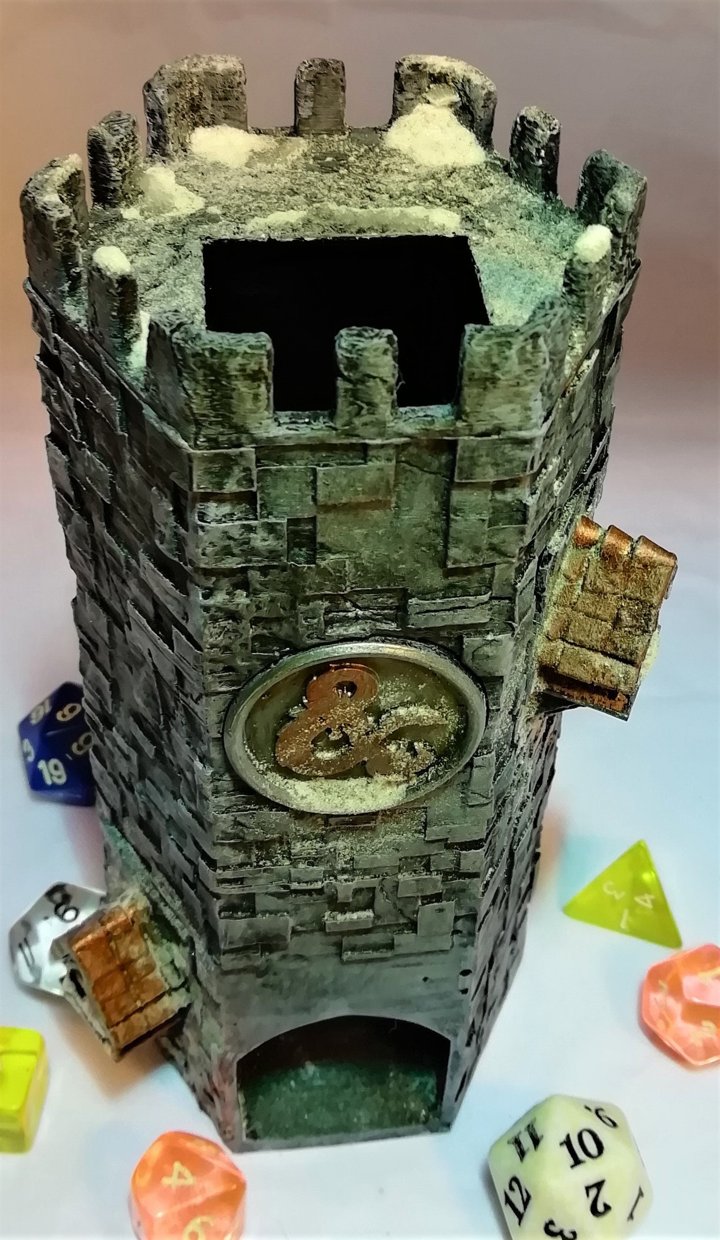 Castle dice tower for Dungeons and Dragons/tabletop games Etsy