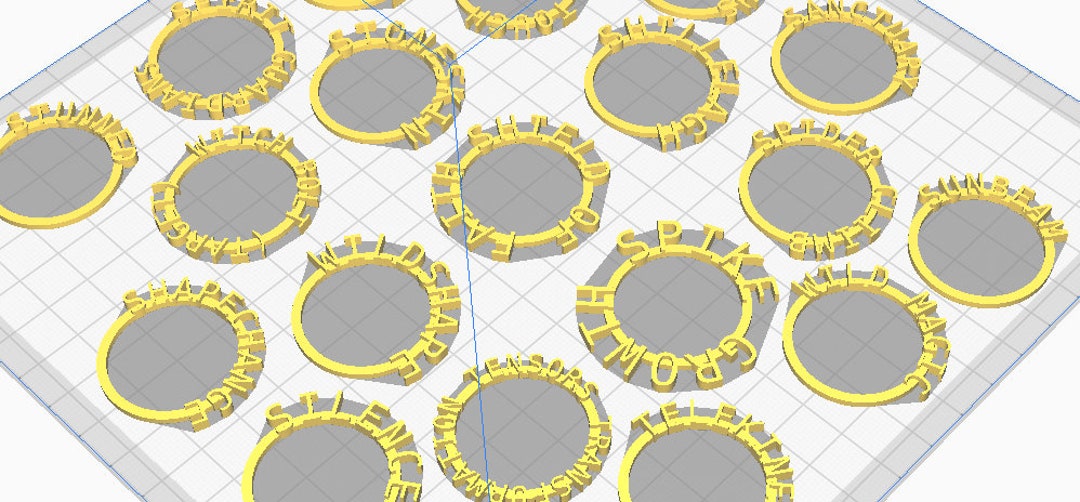 STL 3d Printer Files for Spell, Condition and Status Markers/tokens for ...