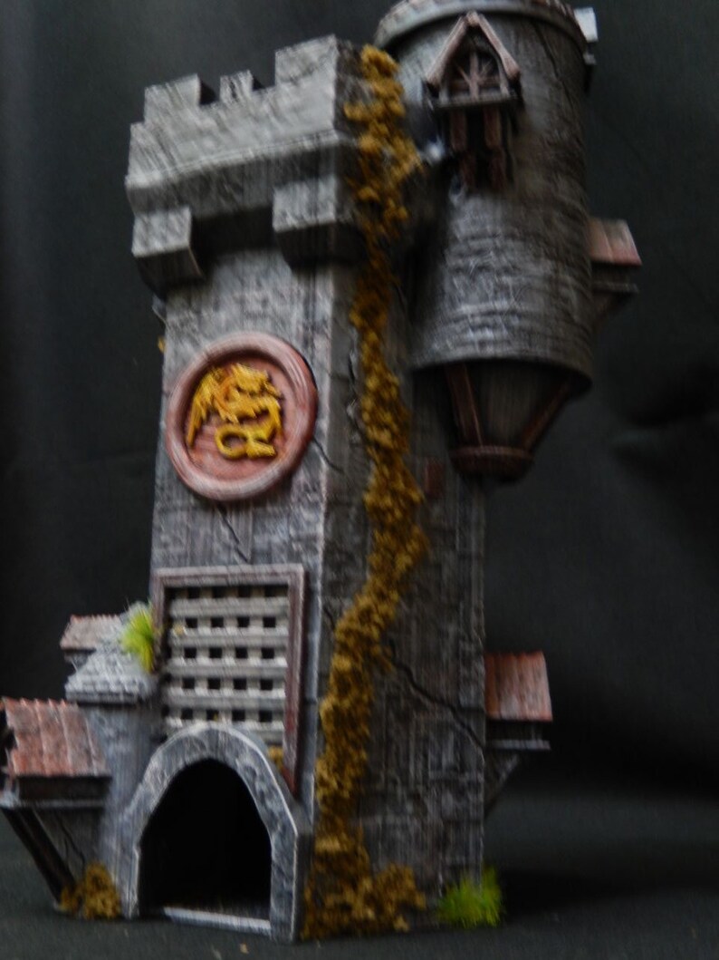 Aged Wizards Dice Tower Dice Storage dungeons and Dragons Etsy Canada