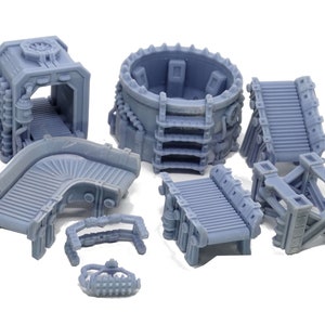 Industrial conveyor belt and processing factory industrial/Sci Fi terrain set (protein recliminator)