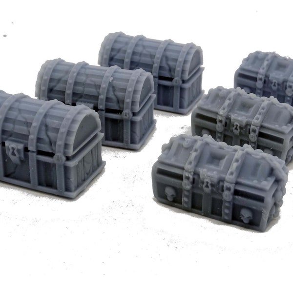 Fantasy Treasure Chests resin miniatures - 28mm scale