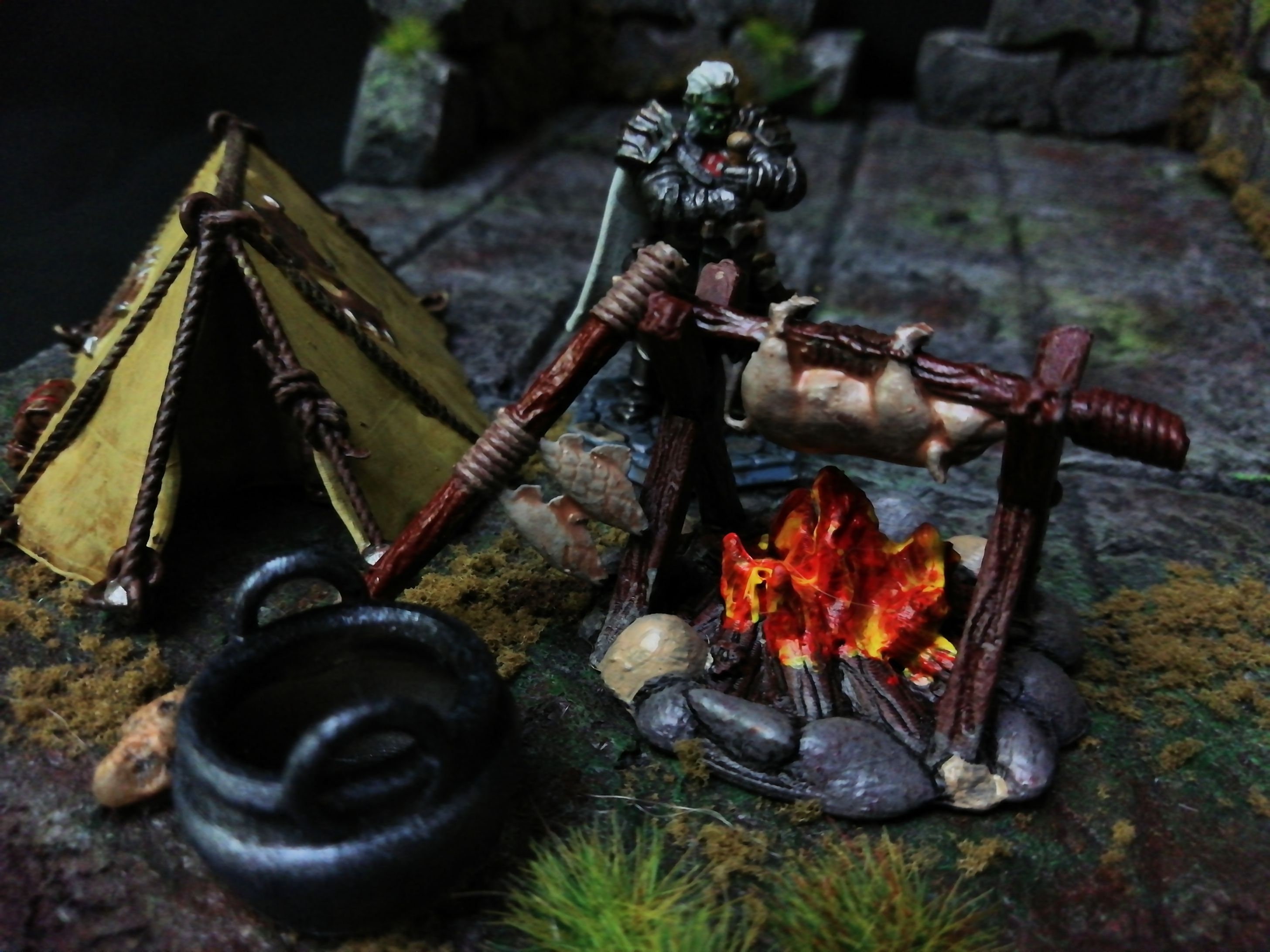 Tent And Campfire Miniature Set Dungeons And Dragons Etsy Tent And Campfire Miniature Set Dungeons And Dragons Etsy