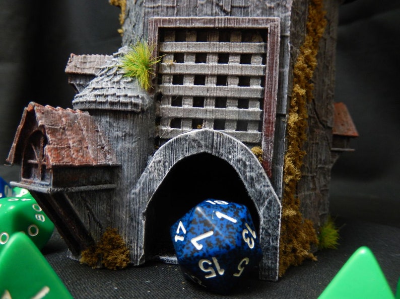 Aged Wizards Dice Tower Dice Storage dungeons and Dragons Etsy UK