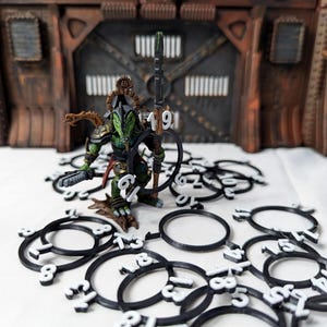 Initiative tracking rings / Location Markers for TTRPG Games such as Dungeons and Dragons