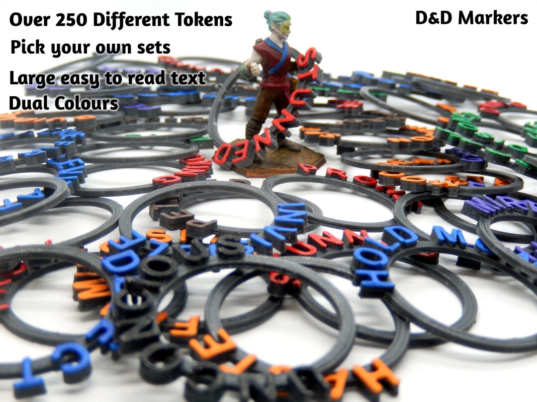 D&D Condition Markers: Status Rings for Dungeons and Dragons 5E - Etsy