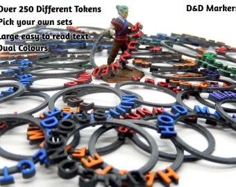 D&D Condition and Spell Markers: Status Rings for Dungeons and Dragons 5E