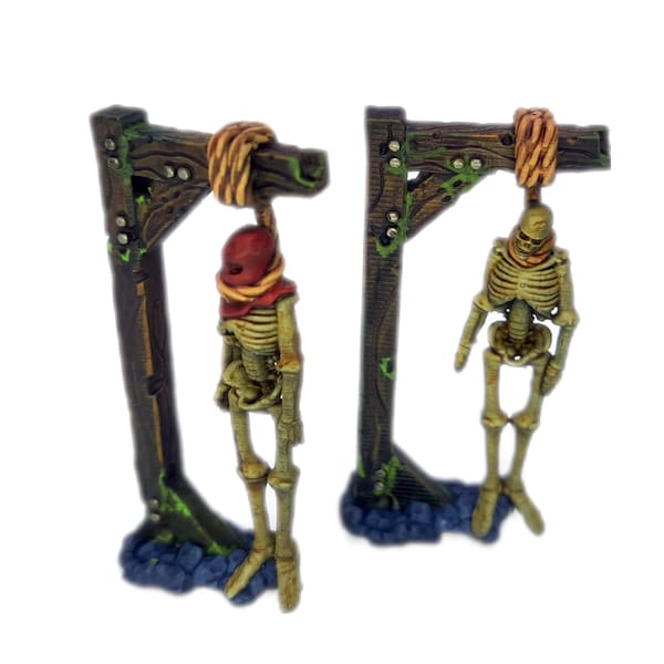Hanging Skeleton The Execution Series Fantasy Resin Miniature