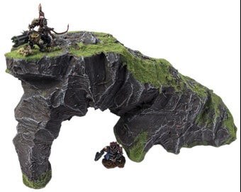 Tall wargame rock formation
