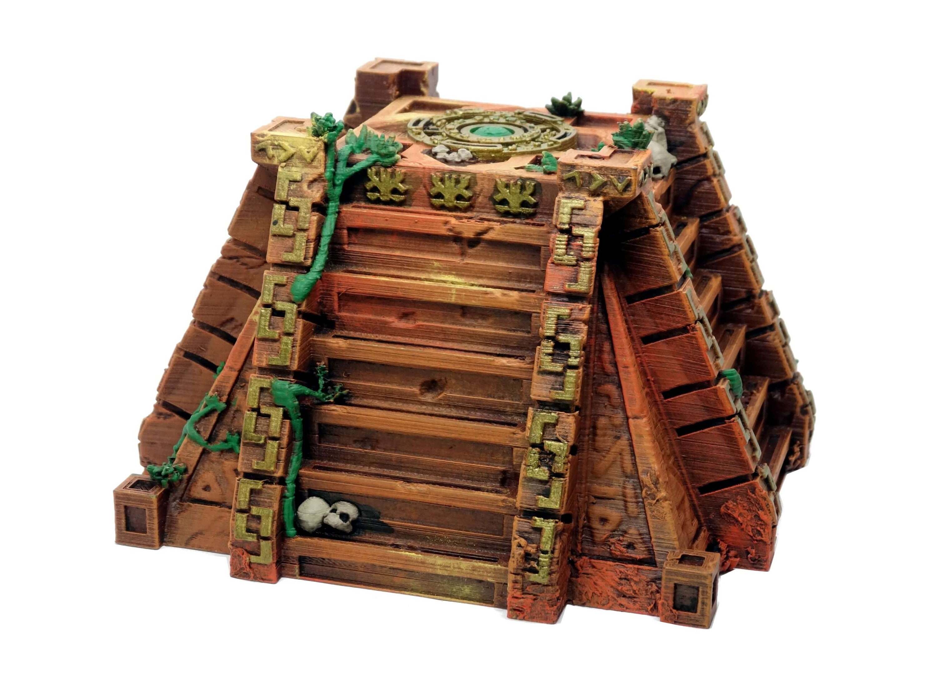 Ancient Aztec Pyramid Wargame and Tabletop Terrain - Etsy