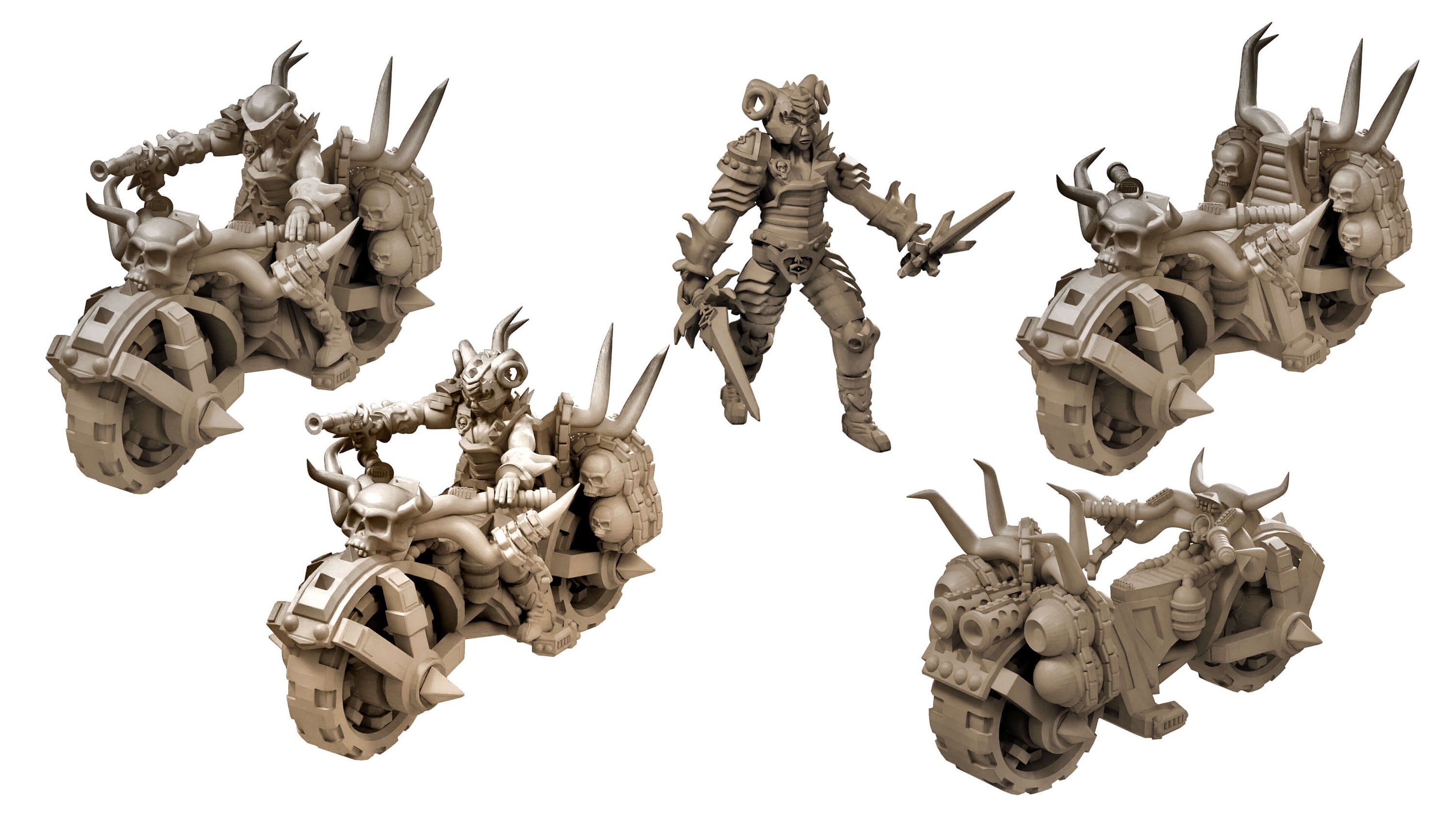 Infernal War Bike Resin Miniature dungeons and Dragons Etsy Canada