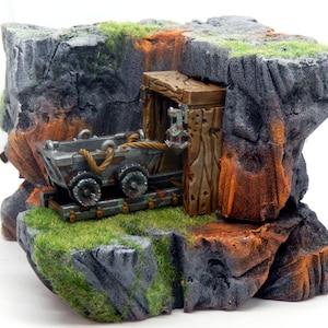 Opuszczona kopalnia diorama stołowa (teren stołowy)