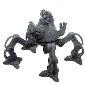 Automated crawler defence tank (resin Sci-Fi miniature)