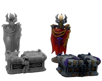 Tempelaltaar met gebroken variant voor D&D/Tabletop-spellen (schaal 28/32 mm)