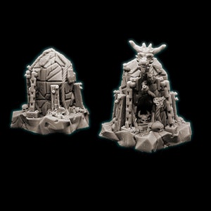 Demonisk kaosoffersten (Proxy Resin Miniature)
